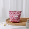Rose Pink Heart Makeup Pouch
