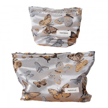 Vintage Butterfly Makeup Pouch
