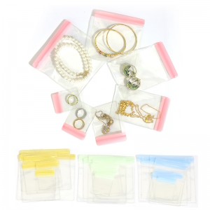 Anti Tarnish Jewelry Bag Reusable Clear Ziplock Pouches 70PCS