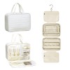 Hanging Travel Toiletry Bag with Jewelry Organizer