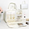 Hanging Travel Toiletry Bag with Jewelry Organizer