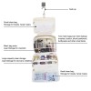 Hanging Travel Toiletry Bag with Jewelry Organizer