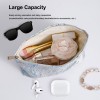 Blue Floral Makeup Bag Set 2PCS