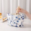 Cotton Linen Embroidered Makeup Bag Set 2PCS