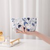 Cotton Linen Embroidered Makeup Bag Set 2PCS