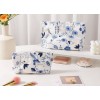 Cotton Linen Embroidered Makeup Bag Set 2PCS