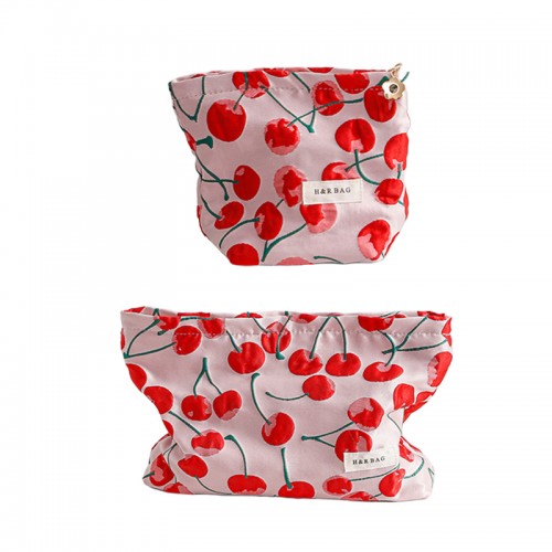 Cute Cherry Cosmetic Bag Set 2PCS
