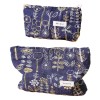 Embroidered Cotton Linen Makeup Bag