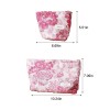 Floral Embroidered Canvas Cosmetic Bag
