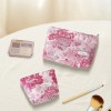 Floral Embroidered Canvas Cosmetic Bag