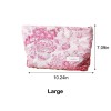 Floral Embroidered Canvas Cosmetic Bag