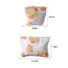 Floral Makeup Pouch Set for Purse 2PCS