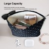 Polka Dot Pearl Chain Makeup Bag