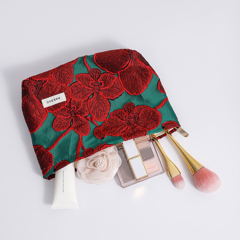 Vintage Floral Makeup Bag Set 2PCS