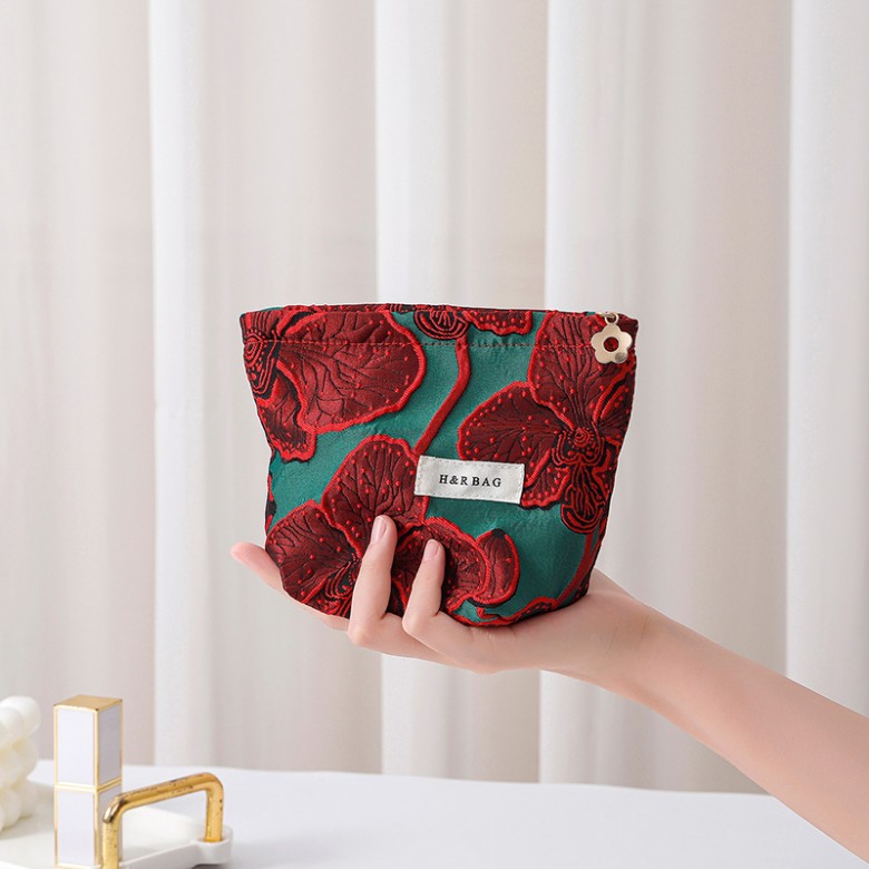 Vintage Floral Makeup Bag Set 2PCS