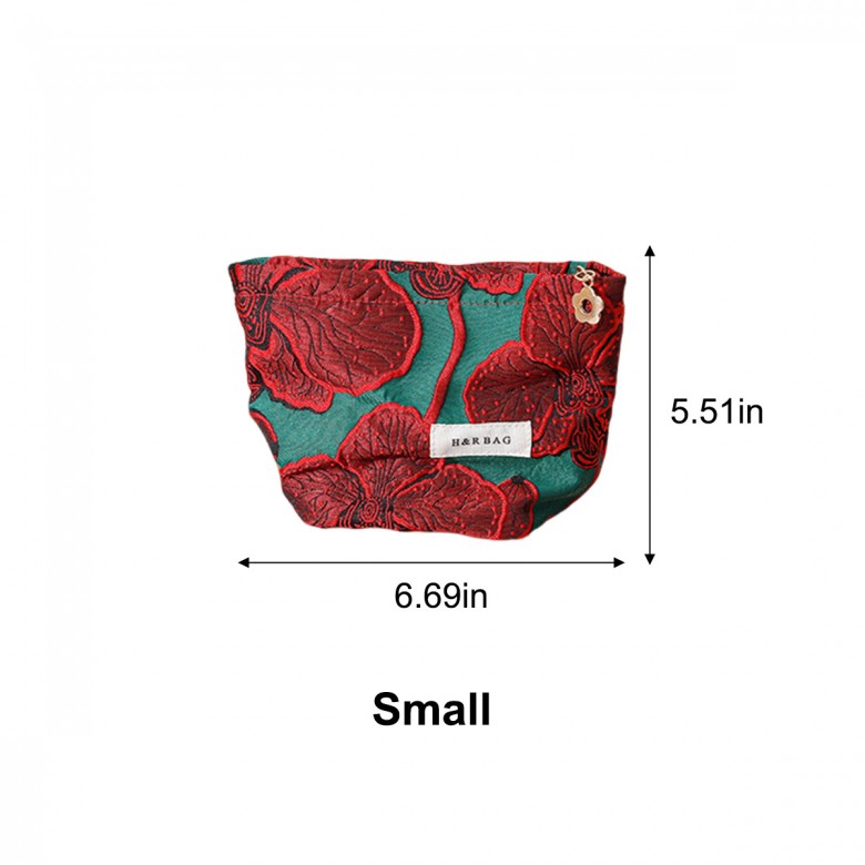 Vintage Floral Makeup Bag 