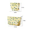Yellow Floral Jacquard Makeup Bag