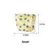 Yellow Floral Jacquard Makeup Bag