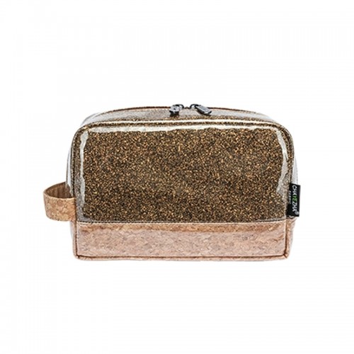 Eco-Friendly Tea Leaf Residue Makeup Bag