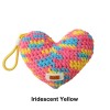 Handmade Crochet Heart Keychain Bag Charm