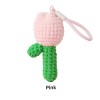 Handmade Crochet Tulip Keychain Bag Charm