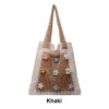 Bohemian Color-Block Knit Hollow Shoulder Bag