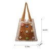 Bohemian Color-Block Knit Hollow Shoulder Bag