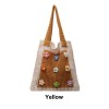 Bohemian Color-Block Knit Hollow Shoulder Bag