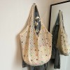 Colorful Candy Bead Knit Hollow Shoulder Bag