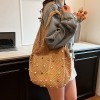 Colorful Candy Bead Knit Hollow Shoulder Bag