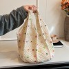 Colorful Candy Bead Knit Hollow Shoulder Bag