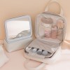 Hanging Travel Toiletry Bag with LED Mirror