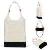 3D-Knit Shoulder Tote Bag