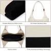 3D-Knit Shoulder Tote Bag