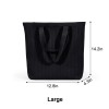 Black 3D Knitted Tote Shoulder Bag