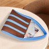 Color-Block Striped Knit Tote Bag
