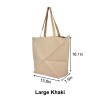 Foldable Striped Tote Bag