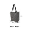 Foldable Striped Tote Bag