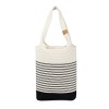 Knitted Stripe Shoulder Tote Bag