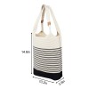 Knitted Stripe Shoulder Tote Bag