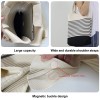 Large Striped Knit Tote Bag
