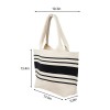 Large Striped Knit Tote Bag