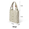Leopard Print Knitted Tote Bag