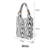 Leopard Print Knitted Tote Bag