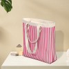 Pink Striped Tote Shoulder Sling Bag