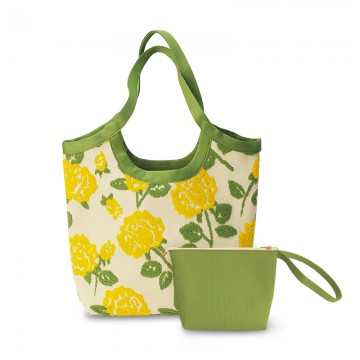 Rose Embroidered Tote Bag