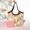 Rose Embroidered Tote Bag