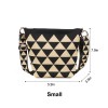 Triangle Plaid Knitted Tote Shoulder Bag
