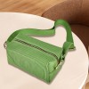 Vertical Striped Knit Sling Crossbody Bag