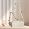 Vertical Striped Knit Sling Crossbody Bag